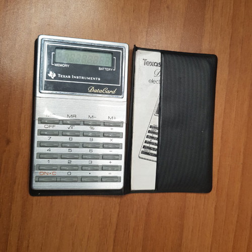 Texas Instruments Datagard calculator used for collectors