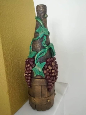 Decorative glass bottles handmade like new