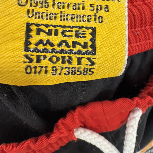Scuderia Ferrari shorts used, retro 1996 season, size L