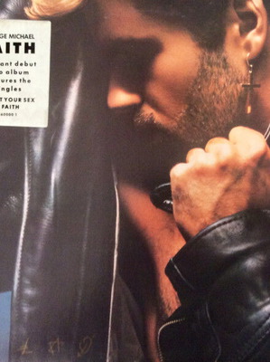 George Michael Faith vinyl record used, pop