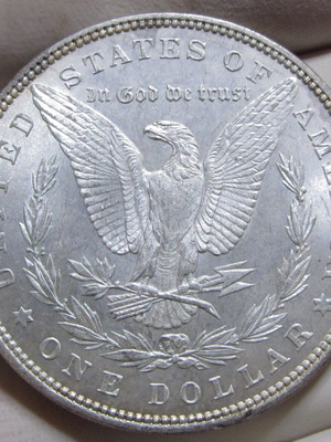 1896 Morgan Silver Dollar new, American silver
