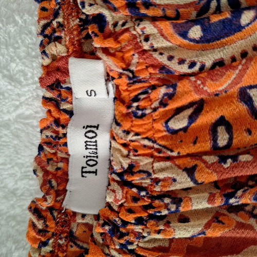 Toi & Moi colorful short-sleeve top like new