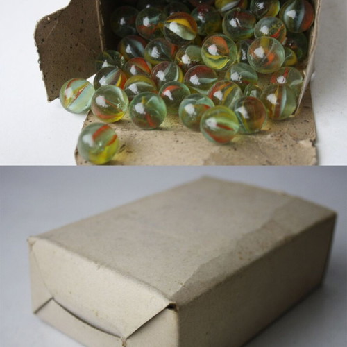 Vintage 80's marbles with box new, small old