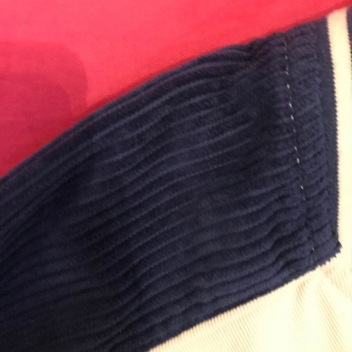 Jacket College Bershka Small new, blue corduroy shoulders