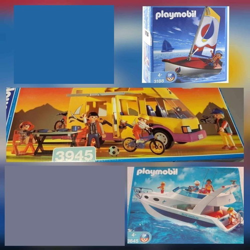 Playmobil σειρά διακοπών μεταχειρισμένη, κωδικοί 3188, 3945, 3645