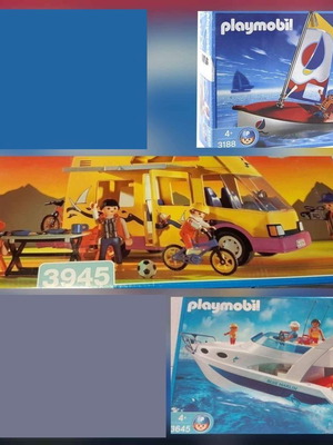 Playmobil σειρά διακοπών μεταχειρισμένη, κωδικοί 3188, 3945, 3645
