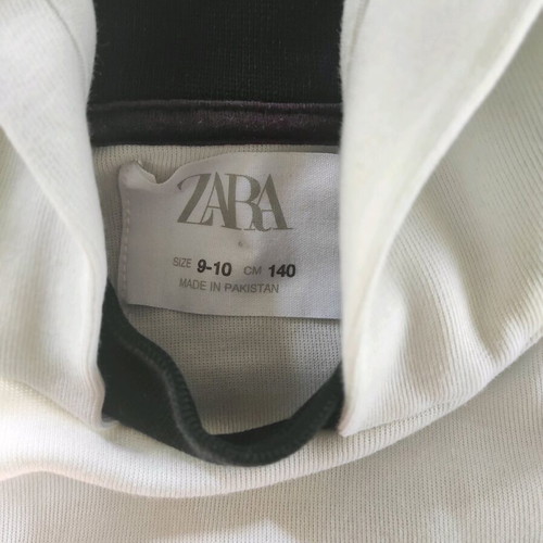 Zara kids white sweatshirt like new, unisex, size 140 cm