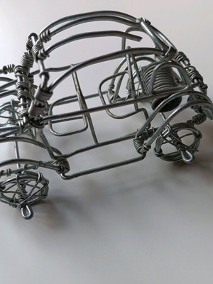 Decorative car used, handmade wire art