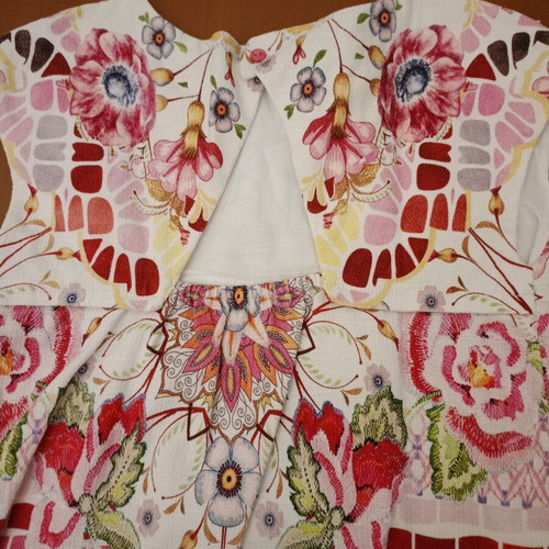 Ethnic-Chic Floral Dress Zara Girls 7 Years 122cm New