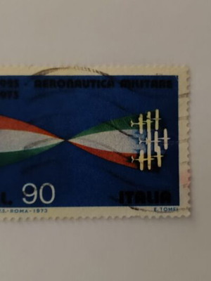 Ιταλικό συλλεκτικό γραμματόσημο Aeronautica Militare 1973 σαν καινούργιο