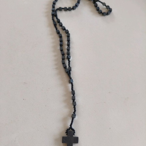 Rosary necklace with cross like new