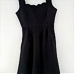  Μίνι mini κοντό φόρεμα μαύρο αμάνικο