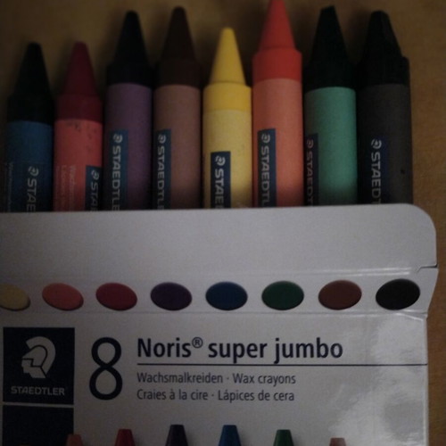 Steadler Noris Super Jumbo wax crayons set of 8
