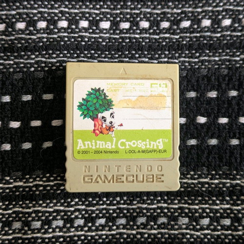 Super Smash Bros Melee Nintendo GameCube used with Animal Crossing memory card