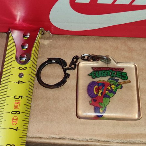 Teenage Mutant Ninja Turtles Michelangelo collectible keychain used