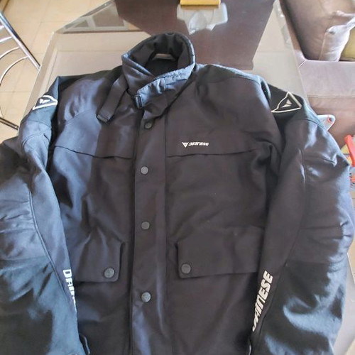 Motorcycle jacket used for men with removable lining