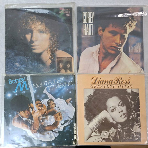 Set of 7 vintage pop vinyl LPs used, in good condition