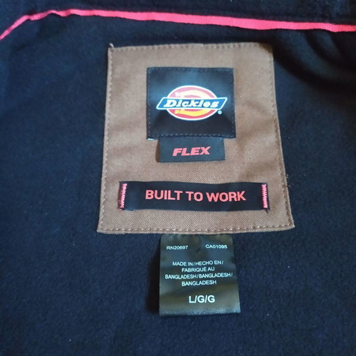Dickies Flex Duck Shirt Jacket new black jacket size Large