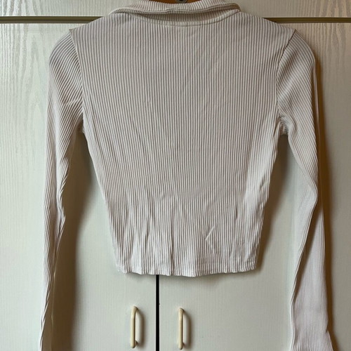 H&M blouse with collar white, like new, size XS