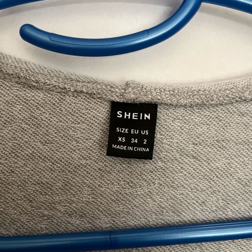 Shein grey jacket with butterfly like new, size XS