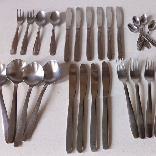 Afentakis Rostfrei vintage cutlery set used