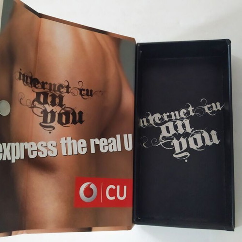 Vodafone CU box used, cardboard