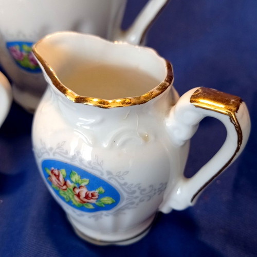 Bavarian porcelain coffee set 3 pieces like new