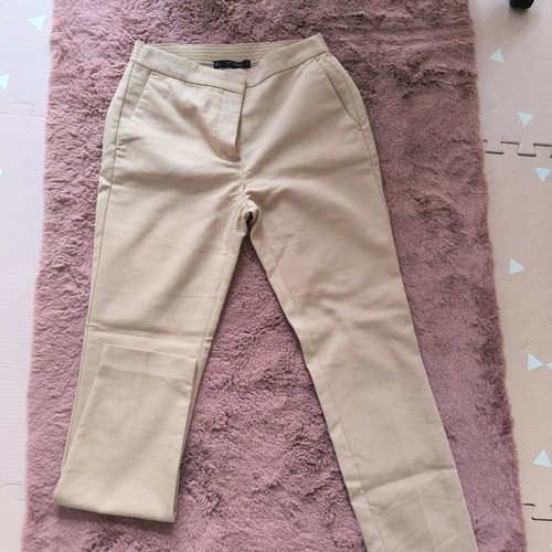 Set of two Zara high-waist pants with elastic waist like new