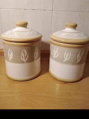 Palladium ceramic kitchen containers set like new, German