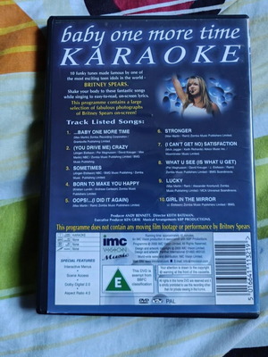 Britney Spears Karaoke Hits DVD used, pop