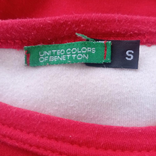 Benetton red T-shirt, size S