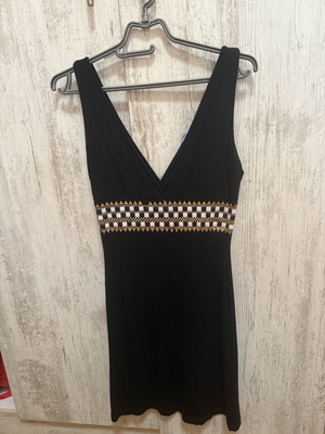 Black Bluemarine dress elastic cotton with side zipper