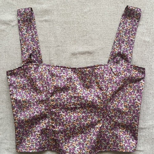 Madame Shou Shou Corset Top size M like new, 100% silk