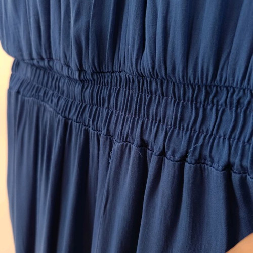 Secret royal blue jumpsuit with elastic waist and legs