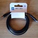 Blue Star USB-C to USB-C Charging Cable 2 Meters New Black