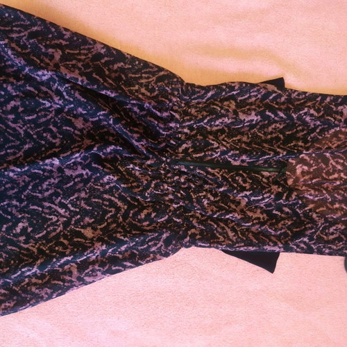 Summer dress used, black purple, size M, Berska