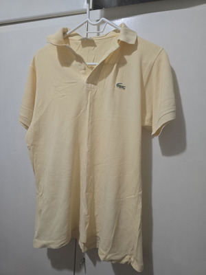 Lacoste ανδρική μπλούζα πόλο σε απαλό κίτρινο, μέγεθος L