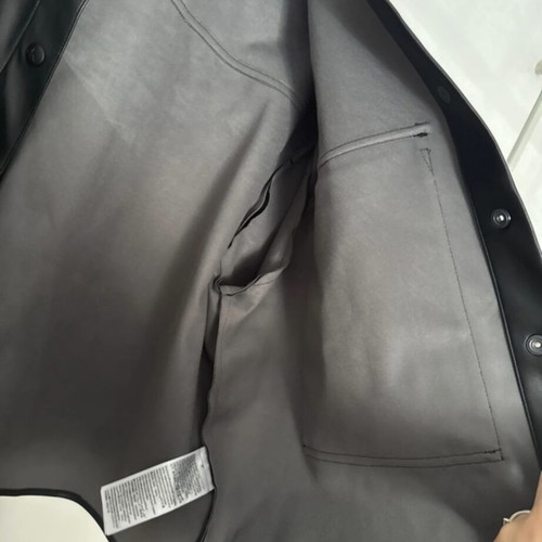 Calvin Klein jacket new, black, short sleeve with suede lining