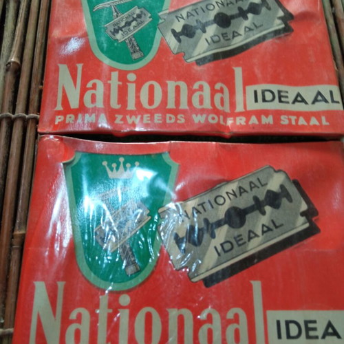 National Ideaal vintage safety razors used, 3 pieces