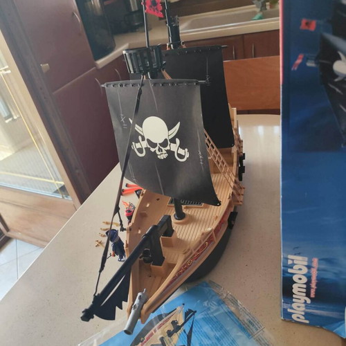 Playmobil 6678 Pirate Ship used with box and instructions