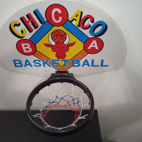 Chicago BCA Wall Basketball Hoop used with Plastic Rim and Net