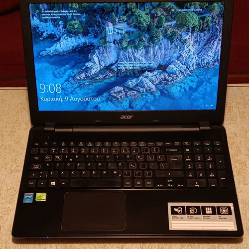 Acer Aspire E5-572G laptop used, i3-4000M, 8GB RAM, 120GB SSD, Nvidia 840M