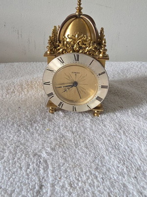 Swiza rare model small table clock like new, ca 1960