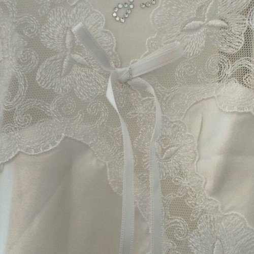 Nightgown white small like new with lace details