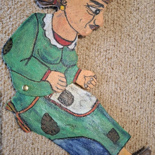 Karagiozis leather figure set like new