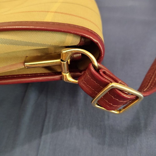 Burberry Nova Check Shoulder Bag like new, canvas and leather
