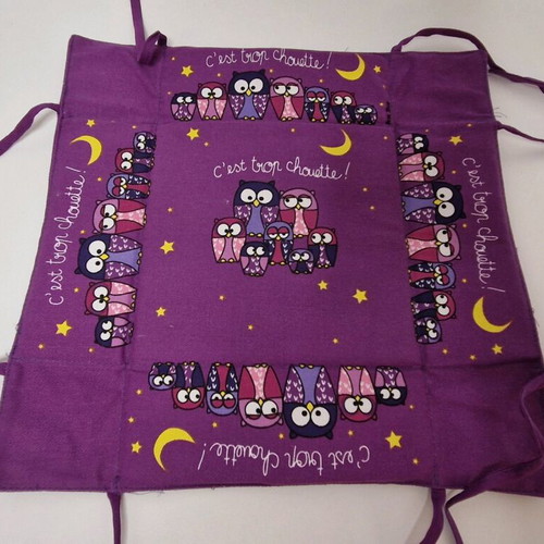 Bread basket with owls new, square 20x20 cm