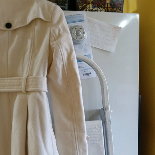 Women's thick wool coat modainternational like new, beige