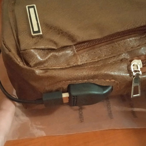 Men's chest bag new brown