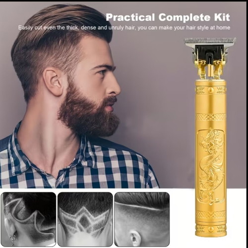 Rechargeable Hair Clipper and Beard Trimmer with Guide Comb System